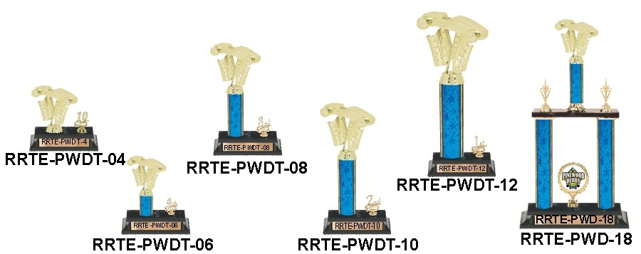 pinewood derby trophies - samples