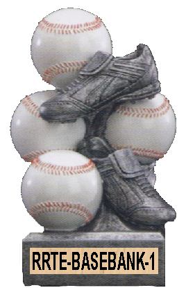 baseball trophy - sports bank, large image