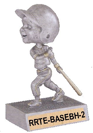 sbaseball trophy - double bobblehead, large image