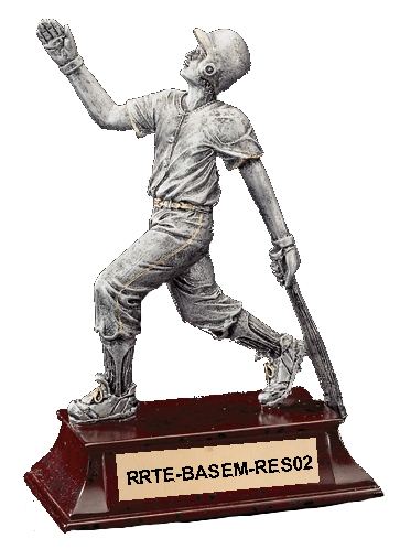 baseball trophy - male elite resin, large image