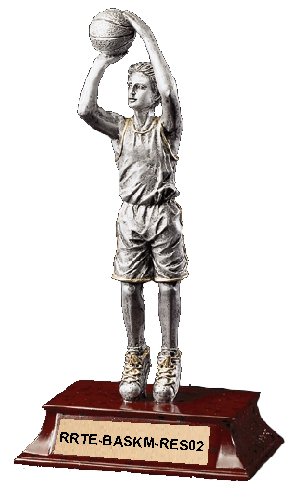 basketball trophy - male elite resin, large image