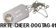 cheerleader dog tag