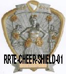 cheerleader shield trophy