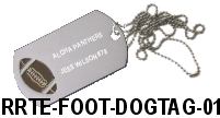 football dog tag
