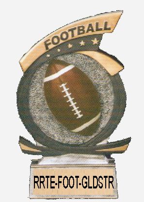 football trophy - gold star ball, large image