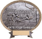 football oval resin trophy