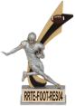 football live action resin trophy, with gold highlights