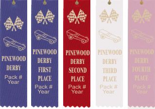 pinewood derby ribbons