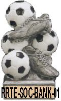 soccer bank trophy