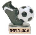 soccer color ball and shoe trophy