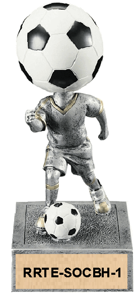 soccer trophy - bobblehead, large image