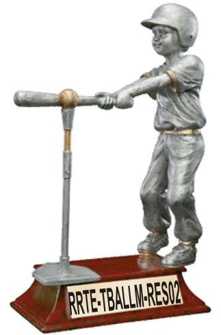 t-ball trophy - male resin, large image