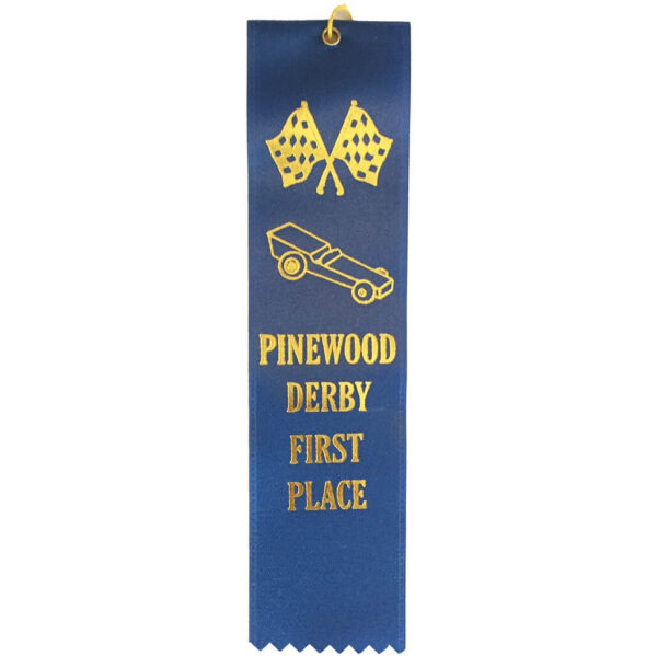 1st Place Pinewood Derby ribbon