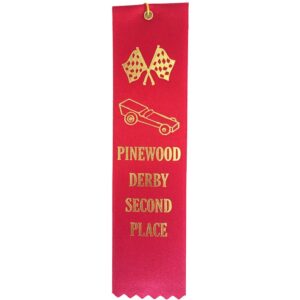 2nd Place Pinewood Derby ribbon