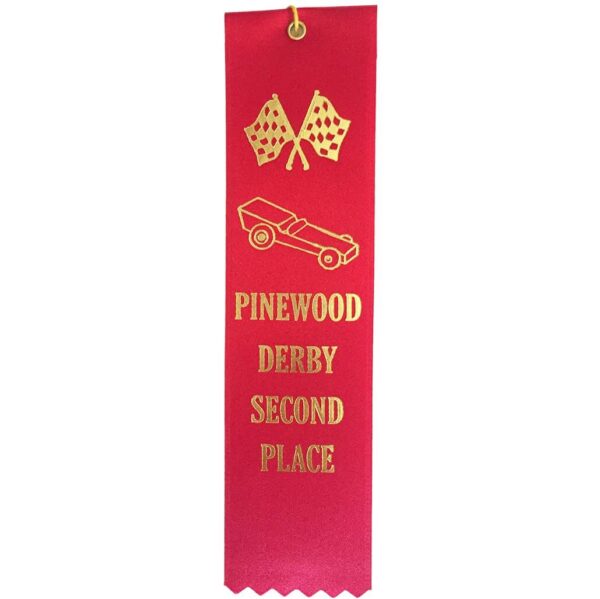 2nd Place Pinewood Derby ribbon