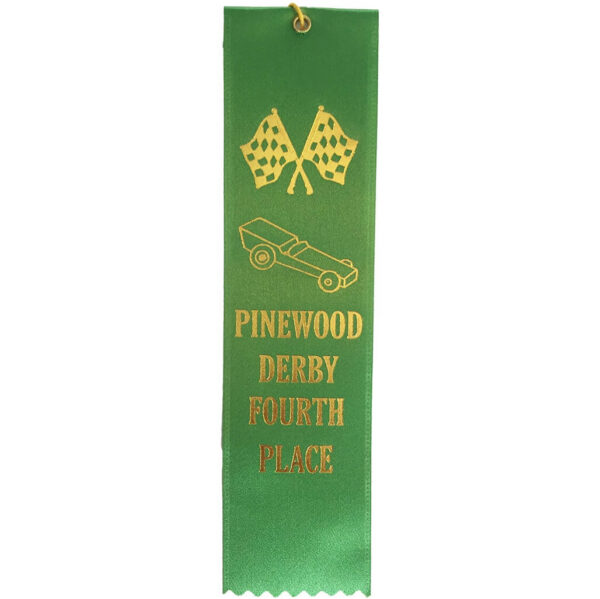 4th Place Pinewood Derby ribbon